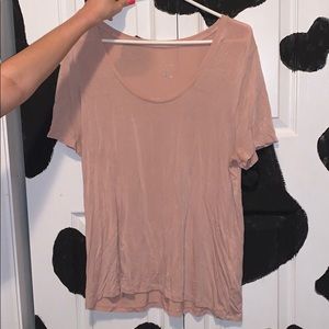 Coral, pink flowy shirt